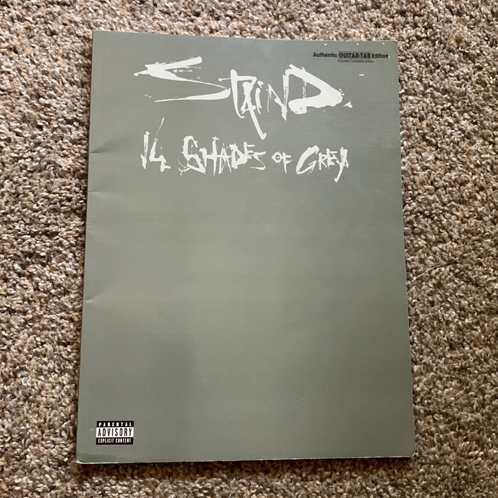Staind 14 shades of grey sheet music book